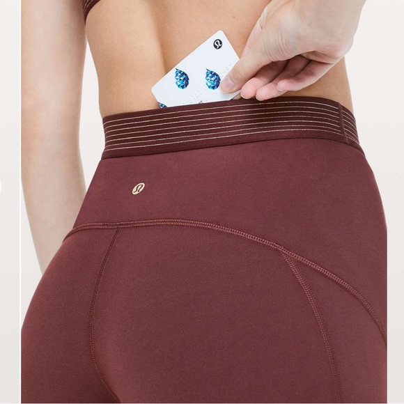 Lululemon Principal Dancer Golden Lining Tight *28"
Midnight Maroon - Picture 5 of 5